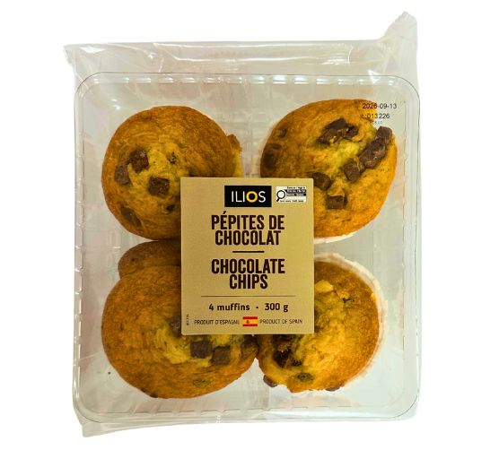 Ilios muffins pépites de chocolat 300g