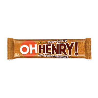 Oh henry au beurre d'arachide 58g
