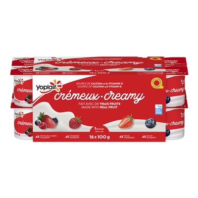 Yoplait yogourts assortis aux petits fruits pk16