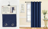 PIC rideau opaque bleu marin 54x63"