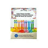 Chandelles de fêtes avec flamme colorée pk12