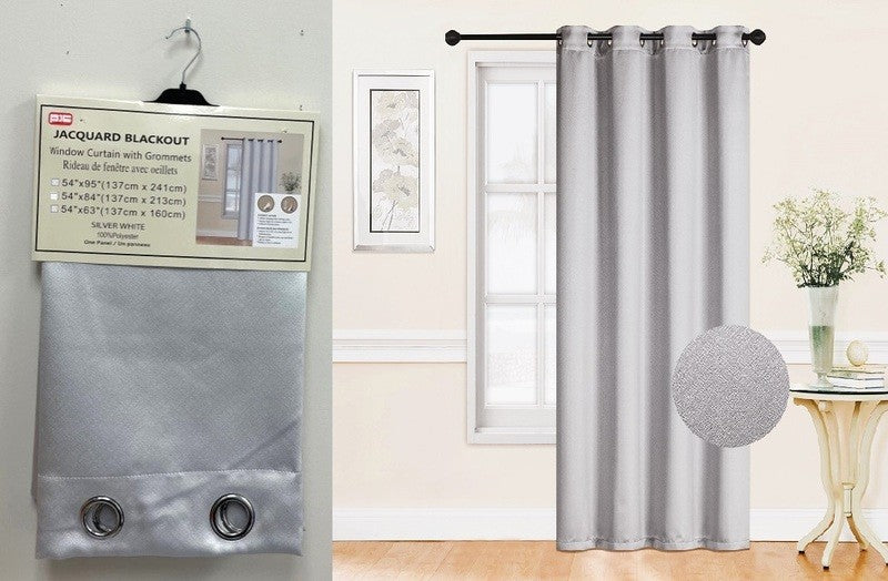 PIC rideau opaque argent 54x84"