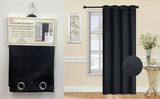 PIC rideau opaque noir 54x63"