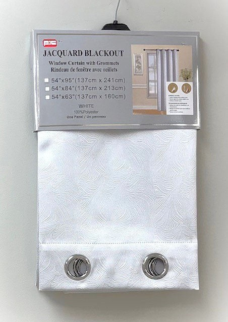 PIC rideau opaque blanc 54x84"