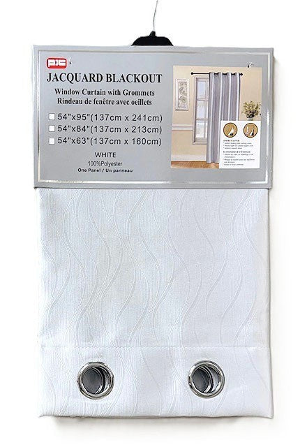PIC rideau opaque blanc 54x84"