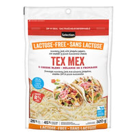 Selection mélange de fromage râpés tex mex sans lactose 320g