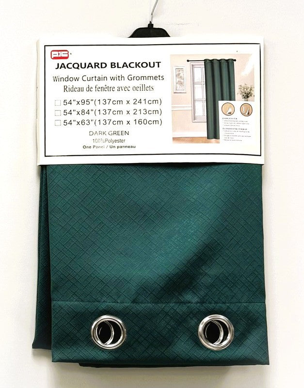 PIC rideau opaque vert forêt 54x84"