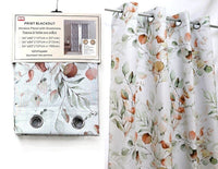 PIC rideau opaque floral rouge 54x84