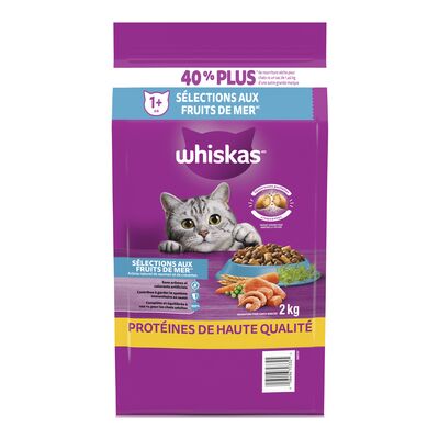 Whiskas nourriture pour chat aux fruits de mer 2kg