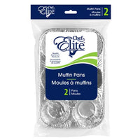 Chef elite moules à muffin aluminium pk2