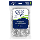 Chef elite moules à muffin aluminium pk2