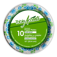Table accents assiette en papier 10