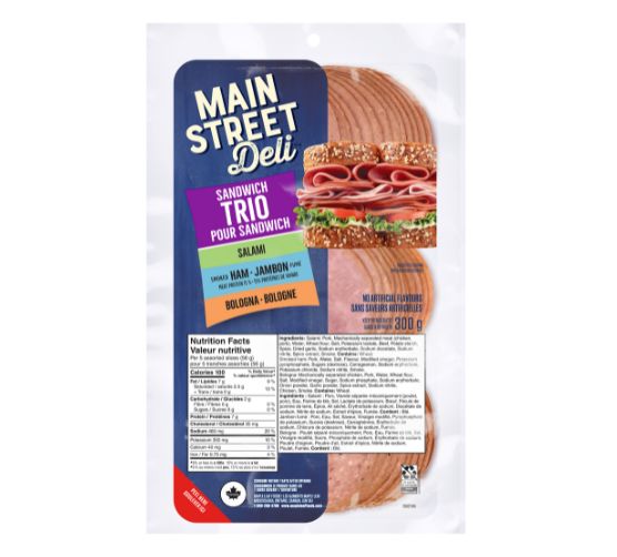 Main Street Deli trio de charcuterie 300g