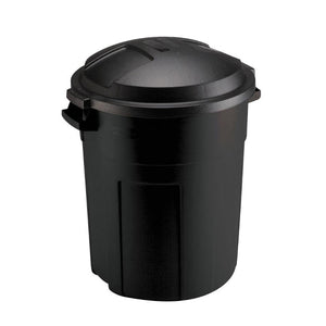 Poubelle extérieur noire 80L