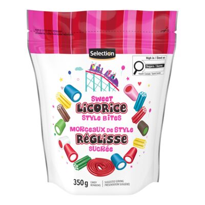 Selection morceaux de style réglisse sucré 350g
