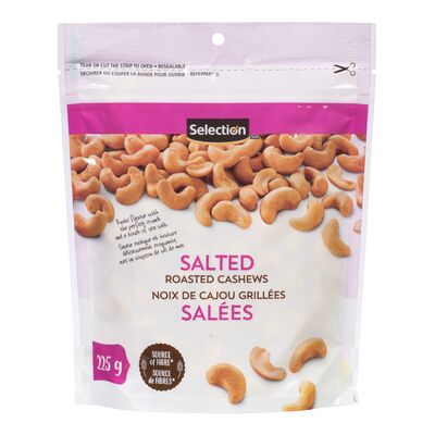 Selection noix de cajou salées 225g