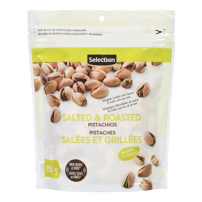 Selection pistaches salées et grillées 225g