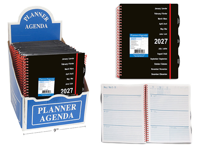 Agenda hebdomadaire et mensuel