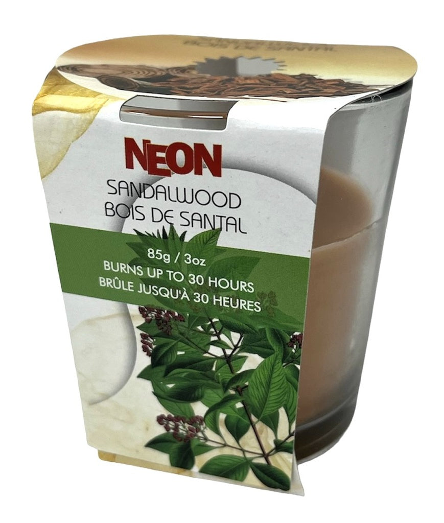 Neon bougie bois de santal 85g
