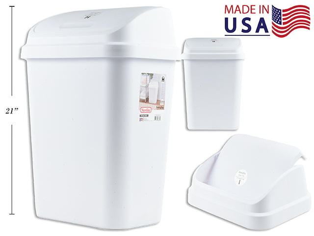 Sterilite poubelle avec couvert pivotant 30L