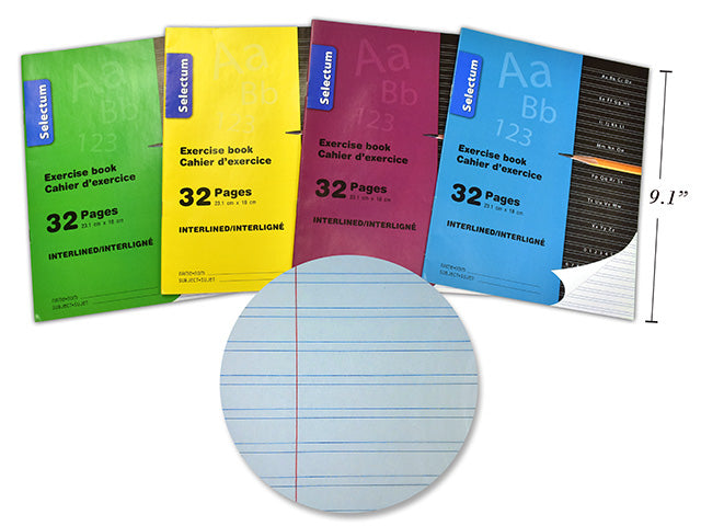 Selectum cahier d'écriture interlignée