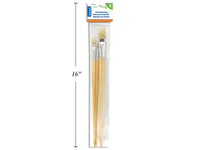 Ensemble de 3 pinceaux longs