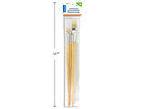 Ensemble de 3 pinceaux longs