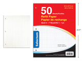 Selectum feuilles quadrillé pk50