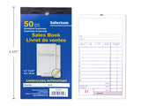 Selectum Livret de ventes 50 feuilles