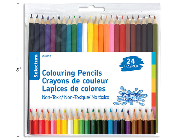 Selectum crayons de couleurs pk24