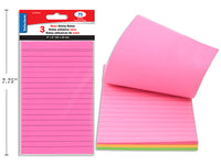 Selectum notes adhésives néon 4x6