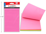 Selectum notes adhésives néon 4x6" pk3