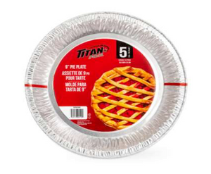 Titan foil assiettes pour tarte en aluminium 9"