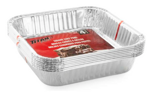 Titan foil moules à gâteaux carrés pk4