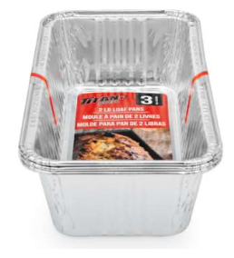Titan Foil moules à pain pk3