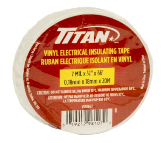 Titan ruban électrique blanc