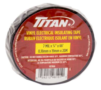 Titan ruban électrique noir