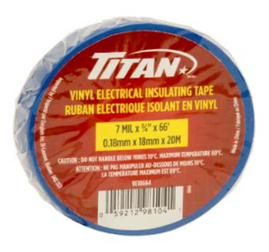 Titan ruban électrique bleu