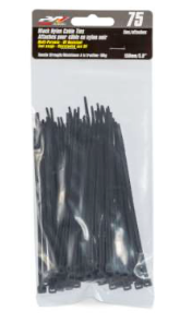 Attaches pour cable noir