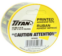Titan ruban adhésive imprimé attention