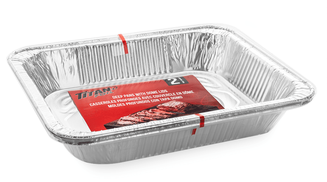 Titan foil contenants profonds avec couvercles en dôme pk2 - Dollar Royal