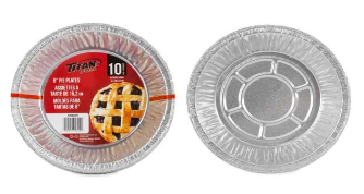 Titan foil assiettes à tarte de 6" pk10