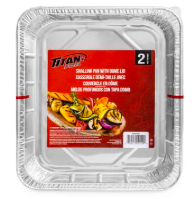 Titan foil contenants à emporter avec couvercles dôme pk2