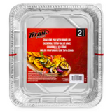 Titan foil contenants à emporter avec couvercles dôme pk2
