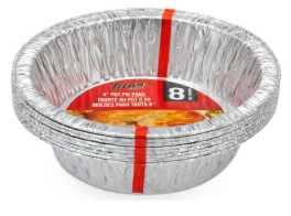 Titan Foil assiettes à tarte 5" pk8