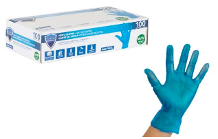 Sani Guard vinyl gloves pk100