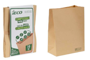iEco sac en papier compostables pk10