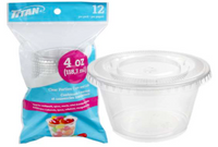 Titan contenant avec couvercle 4oz pk12