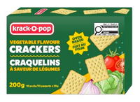 Krack-o-pop craquelins saveur de légumes 200g