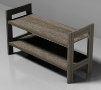 Étagère pour chaussures MDF gris